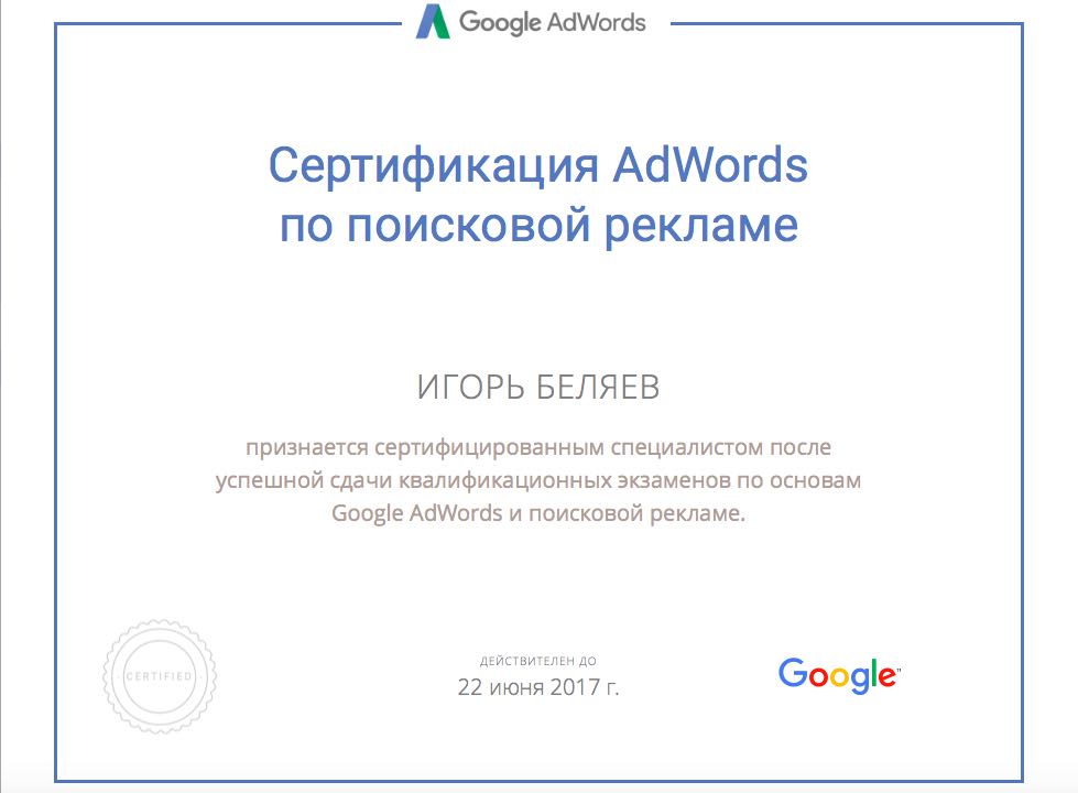 Google Adwords Search